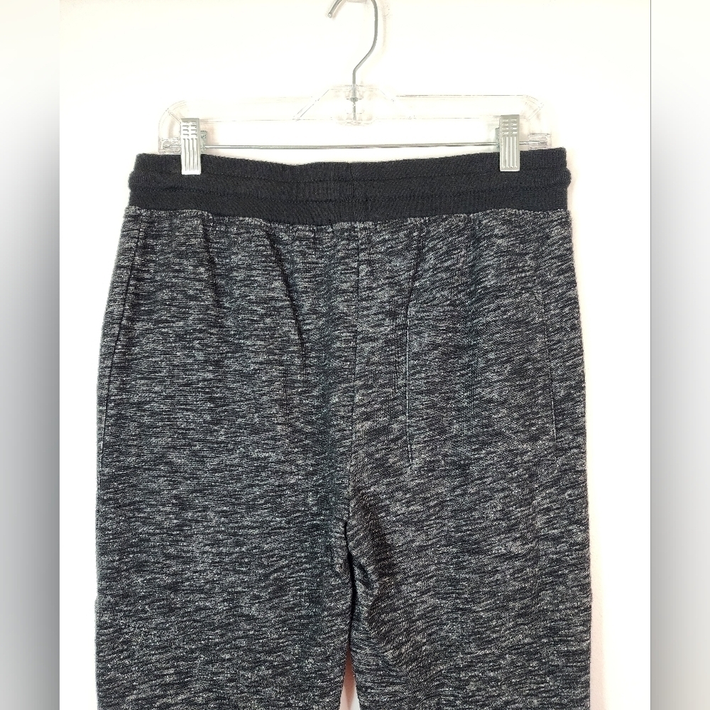 Forever 21 Men's Heathered Black Drawstring Jogger 2 Pockets Pants Size Small - Picture 4 of 10